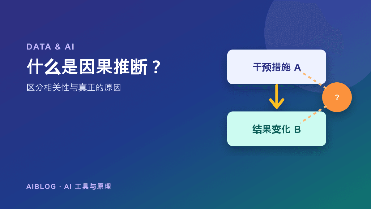 什么是因果推断？AI 如何区分相关性与真正的原因