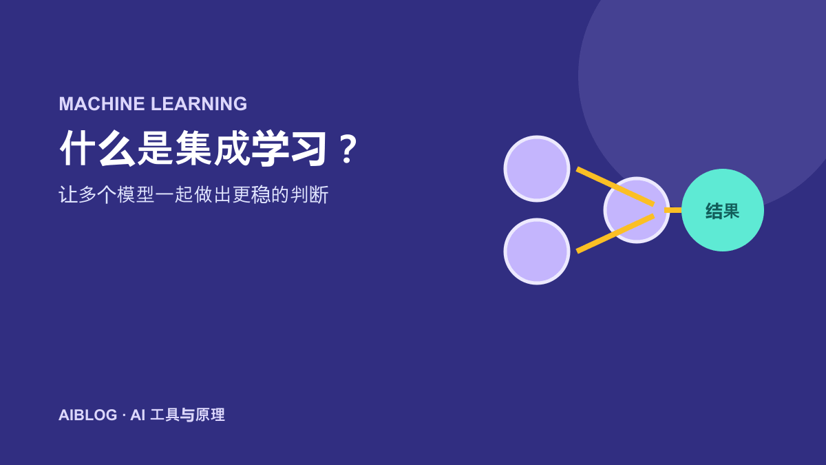 什么是集成学习？为什么多个模型一起判断往往更稳